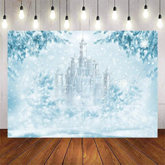 Lofaris Cold Winter World With Snowflake And Castle Backdrop