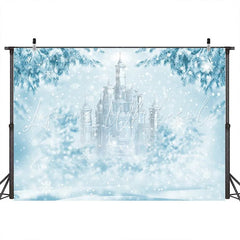 Lofaris Cold World With Snowflake And Castle Winter Backdrop