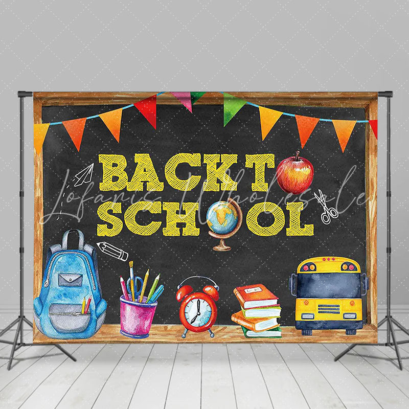 Lofaris Colorful Flags And Backyard Pattern Back To School