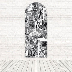Comics Marvel Action Powered Bold Look Arch Backdrop For Fan Showcase