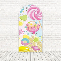 Confectionery Sweet Treat Arch Backdrop For Candy Theme Celebration