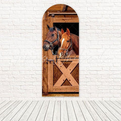 Country Stable Rustic Barn Setting Arch Backdrop For Western Event