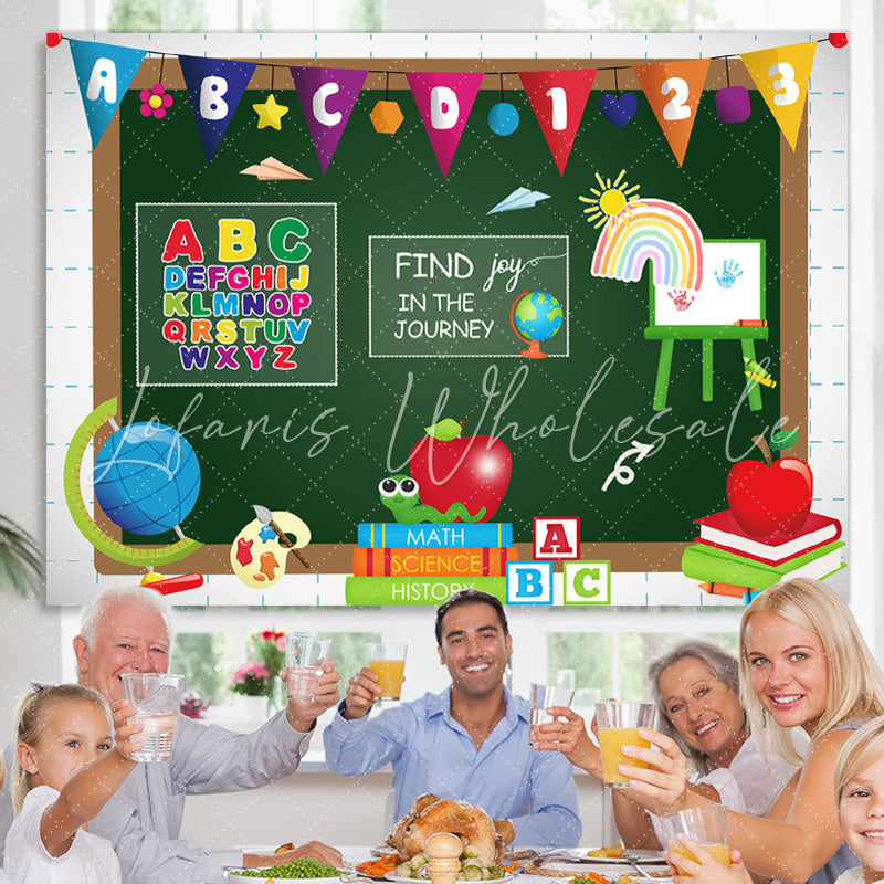 Lofaris Course Blackboard Photo Backdrop for Back to School