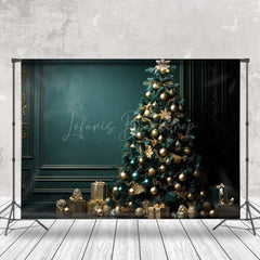 Lofaris Dark Green Wall Xmas Trees Gifts Christmas Backdrop
