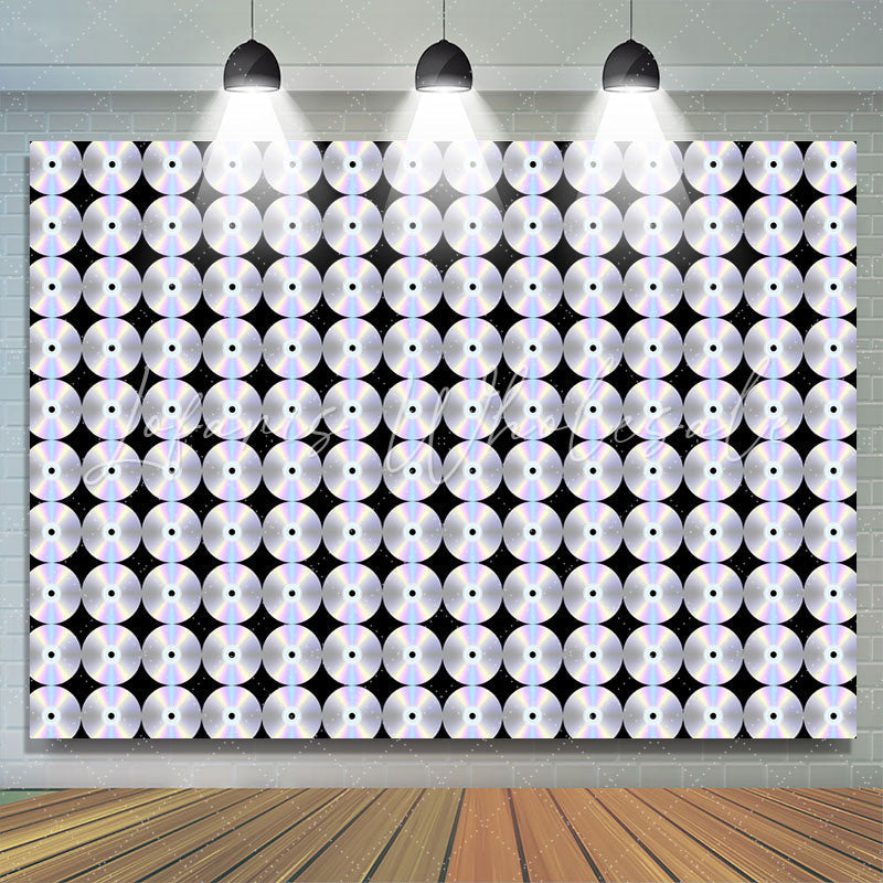 Lofaris Dazzling Cd Backdrop for Dance Party Birthday