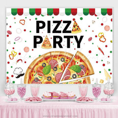 Lofaris Delicious Tomato Pepper Backdrop For Pizza Party