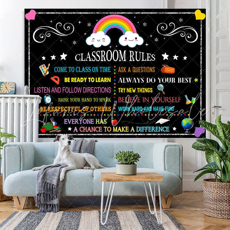 Lofaris Dream Big Educational Back to School Backdrop for Photo