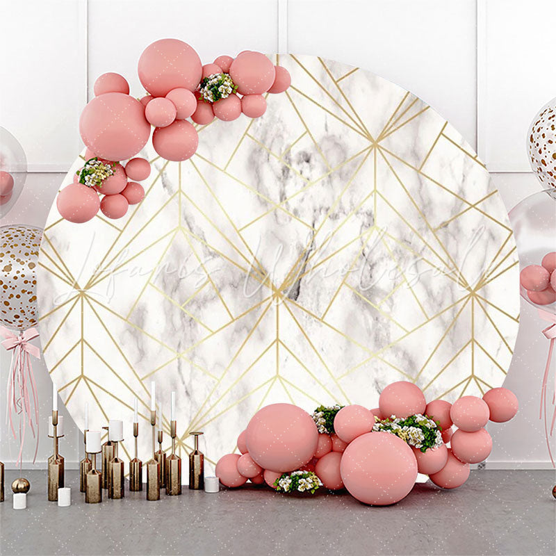 Lofaris Elegant Gold Lines Abstract Marble Texture Backdrop