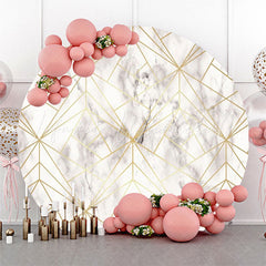 Lofaris Elegant Gold Lines Abstract Marble Texture Backdrop