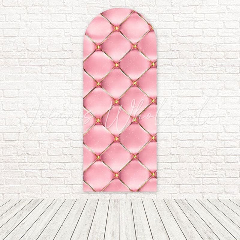Elegant Pink Royalty Dream Castle Look Arch Backdrop For Princess Show