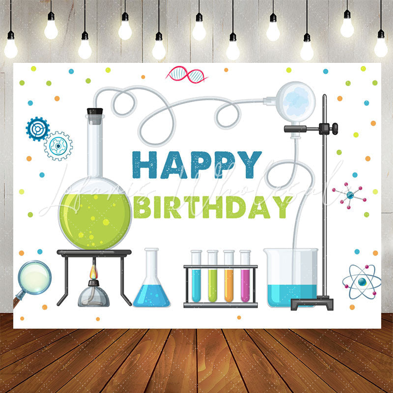 Lofaris Experimental Apparatus Chemistry Theme Birthday Backdrop