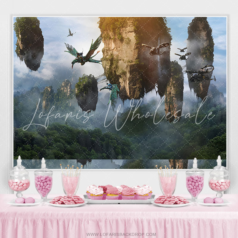 Lofaris Fairy Wonderland Stone Forest Birthday Backdrop