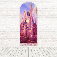 Fantasy Disney Castle Magic Scene Style Arch Backdrop For Birthday Joy