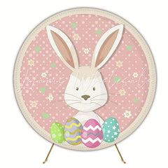 Festive Easter Round Backdrop For Spring Holiday Celebration Party