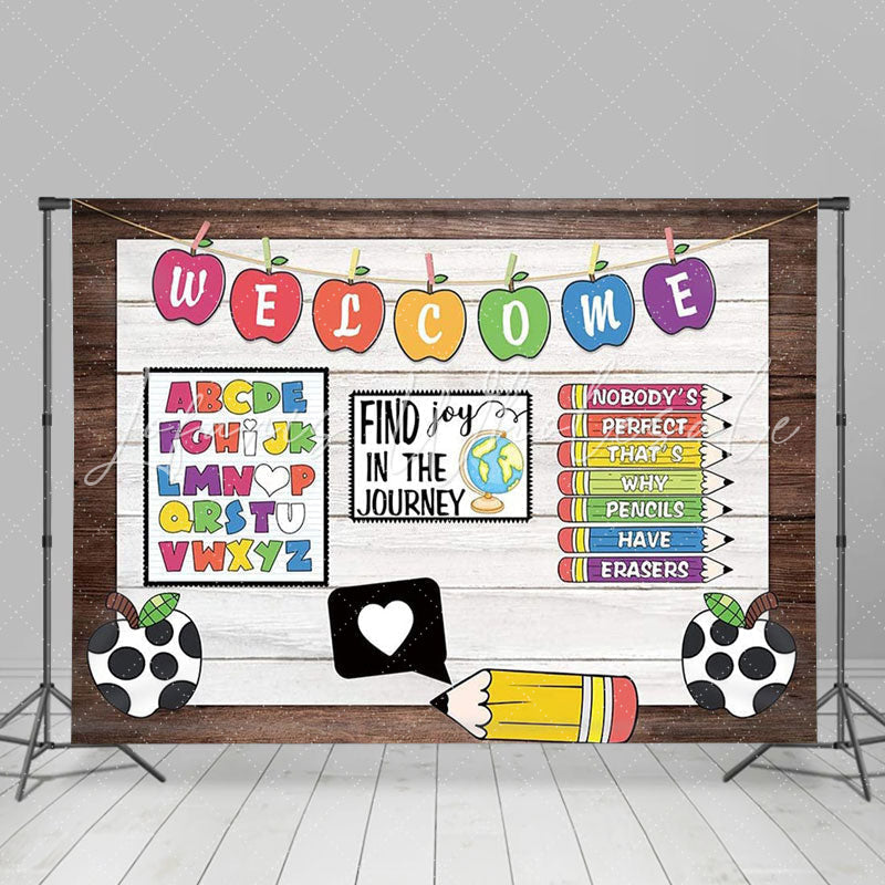 Lofaris Find Joy In The Journey Back To School Party Backdrop