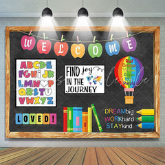 Lofaris Find Joy In The Journey Welcome Back To School Backdrop