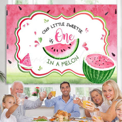 Lofaris First Birthday Photoshoot backdrops Summer Sweet Pink