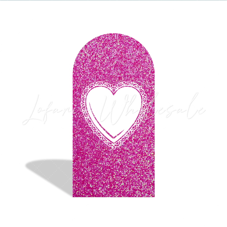 Glitter Barbie Head Happy Birthday Party Arch Backdrop Wall Cloth Cover