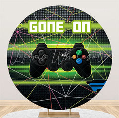 Lofaris Gone On Game Console Round Backdrop For Birthday