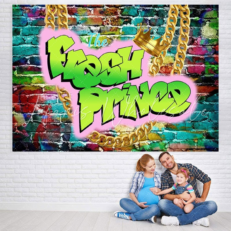 Lofaris Graffiti Brick The Fresh Prince Baby Shower Backdrop