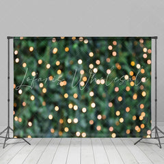 Lofaris Green And Glitter Lights Bokeh Photo Backdrops