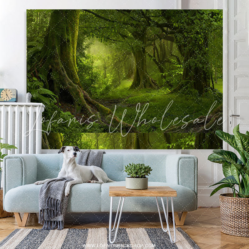 Lofaris Green Fairy Wonderland Forest Birthday Backdrop