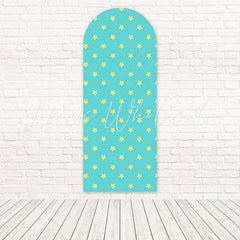 Green Little Stars Twinkle Dream Sky Arch Backdrop For Night Party