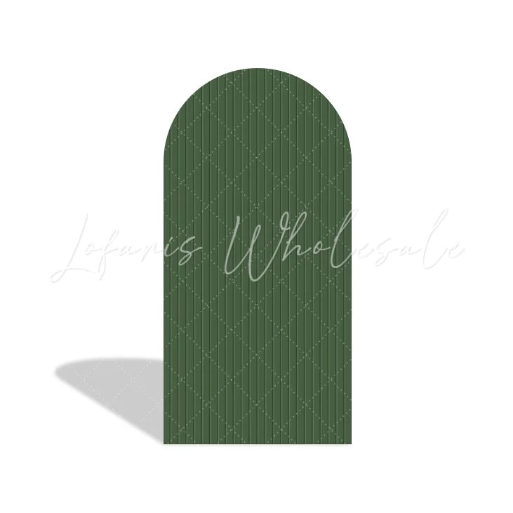 Green Ripple Stripe Birthday Baby Shower Party Arch Backdrop Wall Cloth Cover