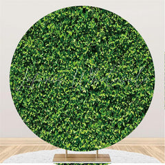 Lofaris Greeny Leaves Custom Circle Baby Shower Party Backdrop