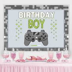 Lofaris Grey Game Machine Happy Birthday Party Backdrop For Boy