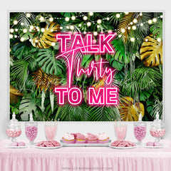 Lofaris Hawaii Night Talk Thirty To My Birthday Backdrop