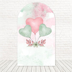 Heart Balloons Gender Reveal Arch Backdrop For Celebration Set