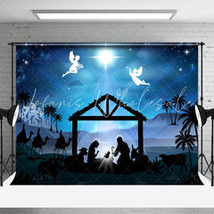 Lofaris Holy Light Jesus Night Star Angel Christmas Backdrop