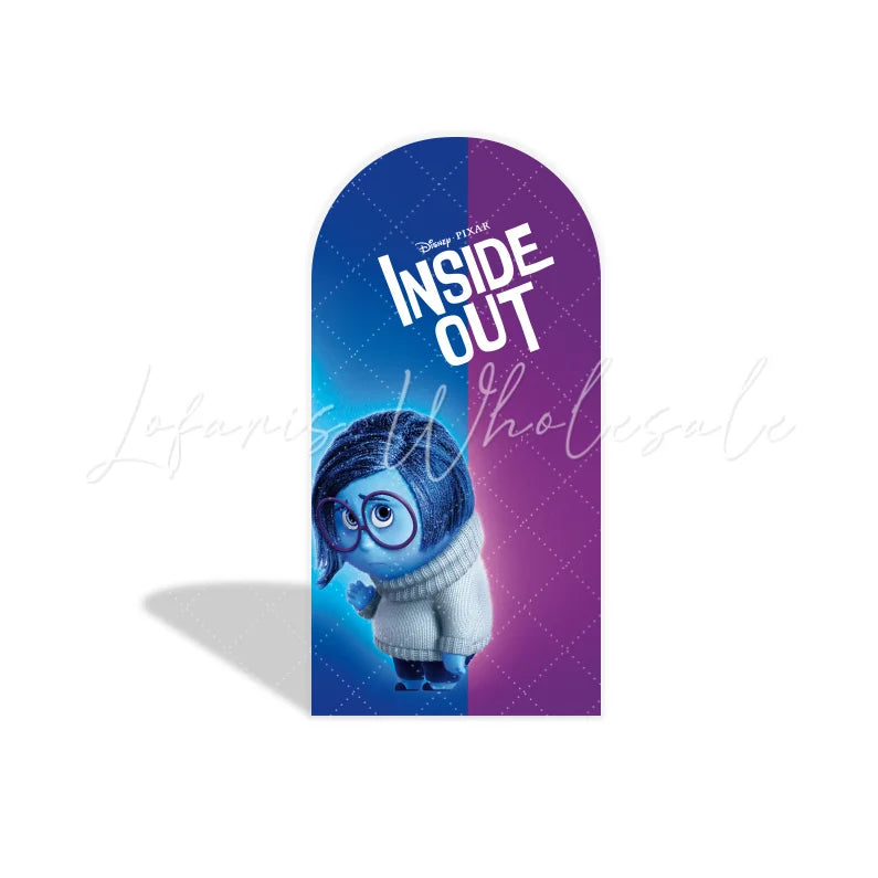 Inside Out arch Birthday Party Arch Backdrop Wall Cloth Cover