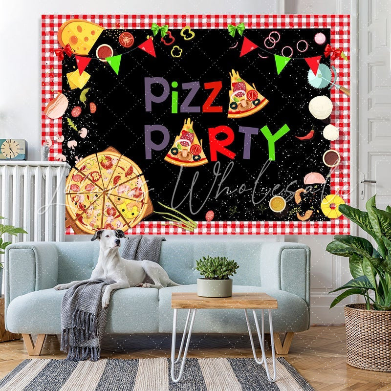 Lofaris Kids Cooking Theme Pizza Party Bachdrop for Photoshoot
