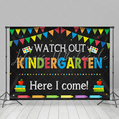 Lofaris Kindergarten Back to School Kids Photoshoot Backdrop