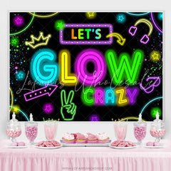 Lofaris Lets Clow Crazy Theme Happy Birthday Backdrop Banner
