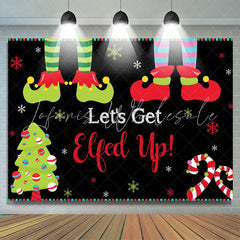 Lofaris Lets Get Elfed Up With Clown And Candy Cane Backdrop