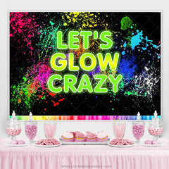 Lofaris Lets Glow Crazy Graffiti Splash Paint Party Backdrop