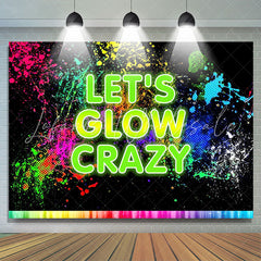Lofaris Lets Glow Crazy Graffiti Splash Paint Party Backdrop