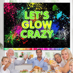 Lofaris Lets Glow Crazy Graffiti Splash Paint Party Backdrop