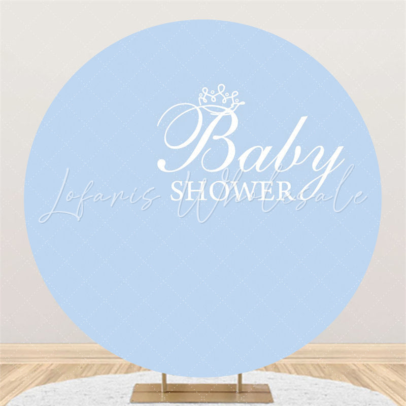 Lofaris Light Blue Backdrop For Baby Shower Party Banner