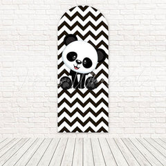 Little Panda Forest Cute Smile Tone Arch Backdrop For Birthday Party