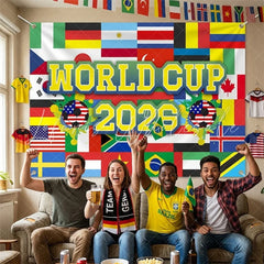 Lofaris (7 Day Delivery)Lofaris International World Cup 2026 Sport Event Backdrop for Decor