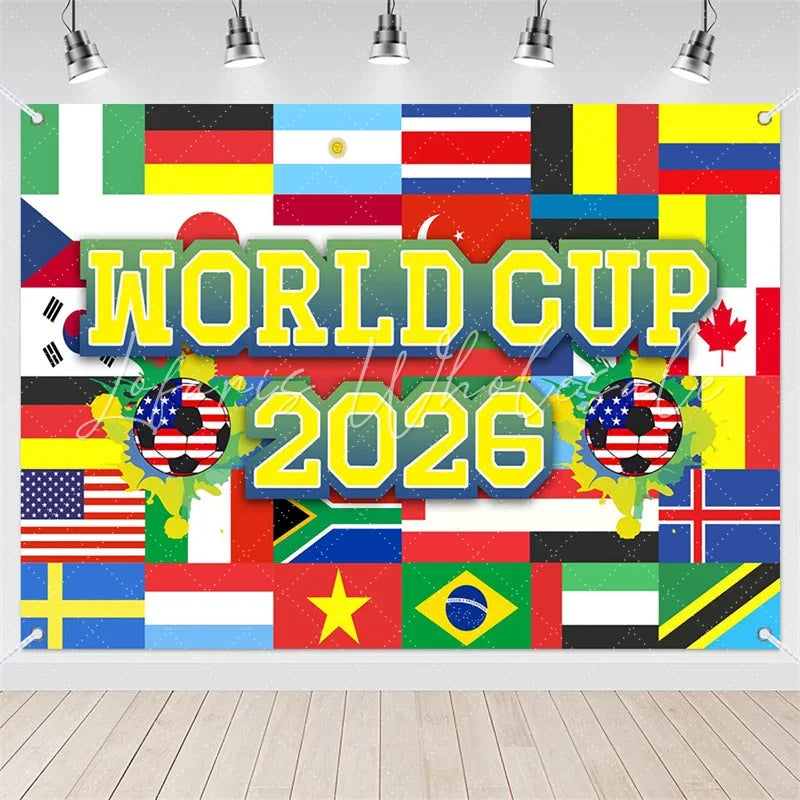 (7 Day Delivery) Lofaris International World Cup 2026 Sport Event Backdrop for Decor