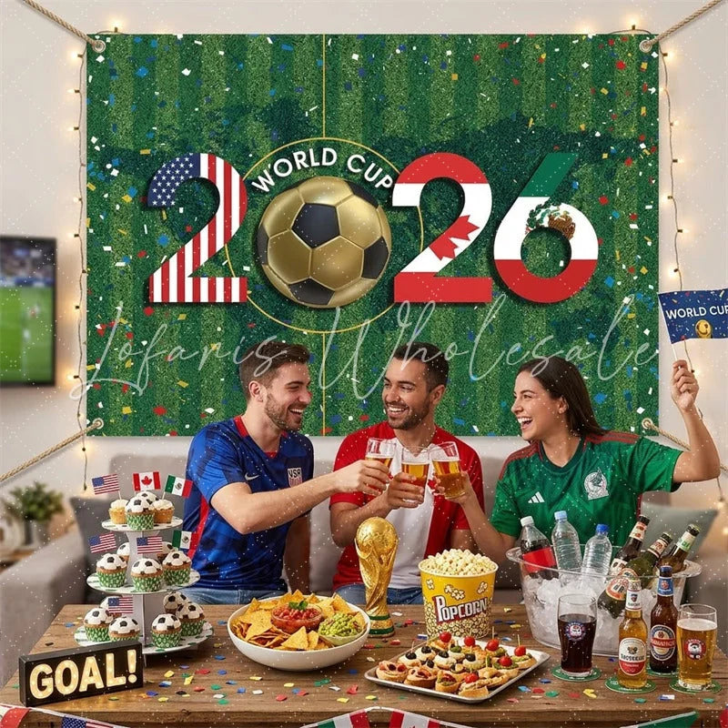 Lofaris (7 Day Delivery)Lofaris Vibrant Soccer Green Field Tournament 2026 Holiday Backdrop