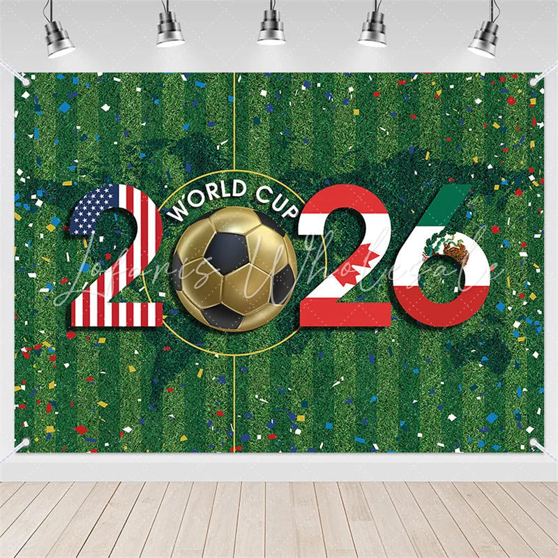 Lofaris (7 Day Delivery)Lofaris Vibrant Soccer Green Field Tournament 2026 Holiday Backdrop