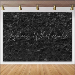 Lofaris Black Stone Wall Backdrop Dark Textured Rock Masonry Photography Background