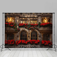 Lofaris Bloom Sparke Retro Castle Festive Christmas Backdrop