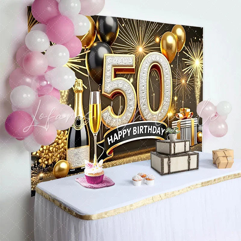 Lofaris Bohemian Pink and Gold Balloon Arch Birthday Backdrop Dusty Rose Pampas Grass Photography Background